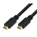 PremiumCord HDMI High Speed with Ether.4K@60Hz kabel se zesilovačem,15m, 3x stínění, M/M, zlacené konektory,