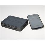 PremiumCord HDMI switch 3:1 plastový s dálkovým ovladačem