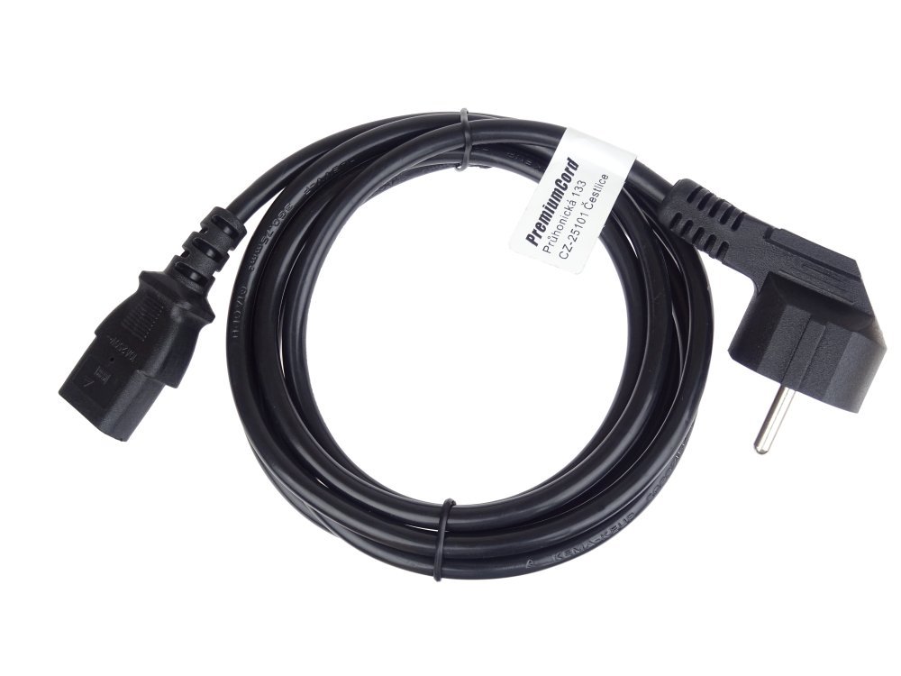 PremiumCord kabel napájecí 220V / 230V 1m