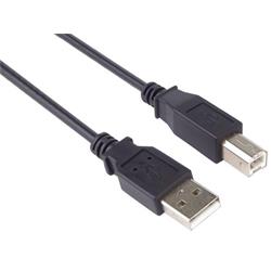 PremiumCord Kabel USB 2.0, A-B, 1m barva černá