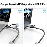 PremiumCord ku31ether07 – Adaptér USB-C a USB-A, 15 cm