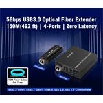 PremiumCord kuext5 – optický predlžovací kábel USB 3.2, 150 m