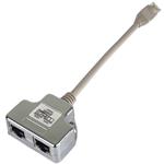 PremiumCord Modulární RJ45 distributor 2 porty 10/100Base T