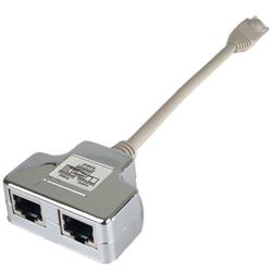 PremiumCord Modulární RJ45 distributor 2 porty paralelní zapojení