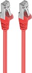 PremiumCord Patch kábel CAT6a S/FTP RJ45-RJ45 0,5 m červený