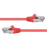 PremiumCord Patch kabel CAT6a S/FTP RJ45-RJ45 0,5m červený