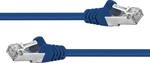 Premiumcord Patch kábel CAT6a S-FTP, RJ45-RJ45, AWG 26/7, 1 m, modrý