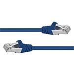 Premiumcord Patch kabel SFTP CAT6A, 3m - modrý