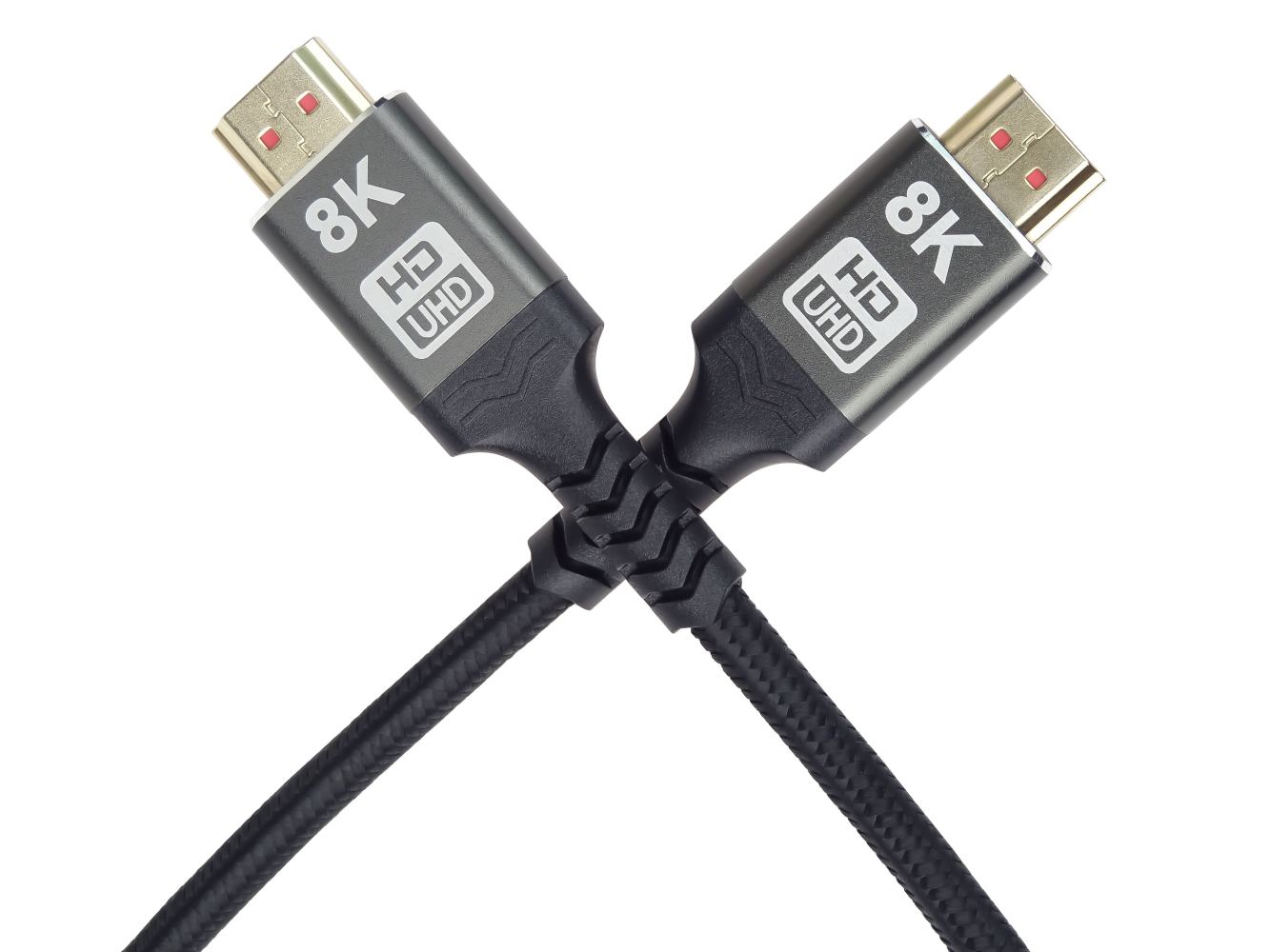 PremiumCord ULTRA HDMI 2.1 High Speed + Ethernet kabel 8K@60Hz,zlacené 2m