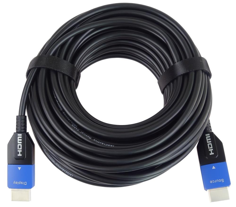 PremiumCord Ultra High Speed HDMI 2.1 optický kabel 8K@60Hz 4K@120Hz 15m zlacený