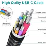 PremiumCord USB-C 2x zahnutý kabel ku31cj3