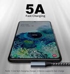 PremiumCord USB-C 2x zahnutý kábel ( USB 3.2 GEN 2x2, 5A, 100W, 20Gbit/s ) bavlnené opletenie, 1m