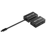 PremiumCord USB-C na HDMI extender cez Cat5e/6/6a patch kábel 4K@60Hz na 60 m