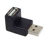 PremiumCord USB redukcia A-A, samec/samica 90°