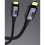 PremiumCord USB4 Gen 3x2 40Gbps 8K 60Hz 240W kábel Thunderbolt 3 0,3 m