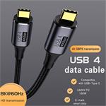 PremiumCord USB4 Gen 3x2 40Gbps 8K 60Hz 240W kábel Thunderbolt 3 0,3 m