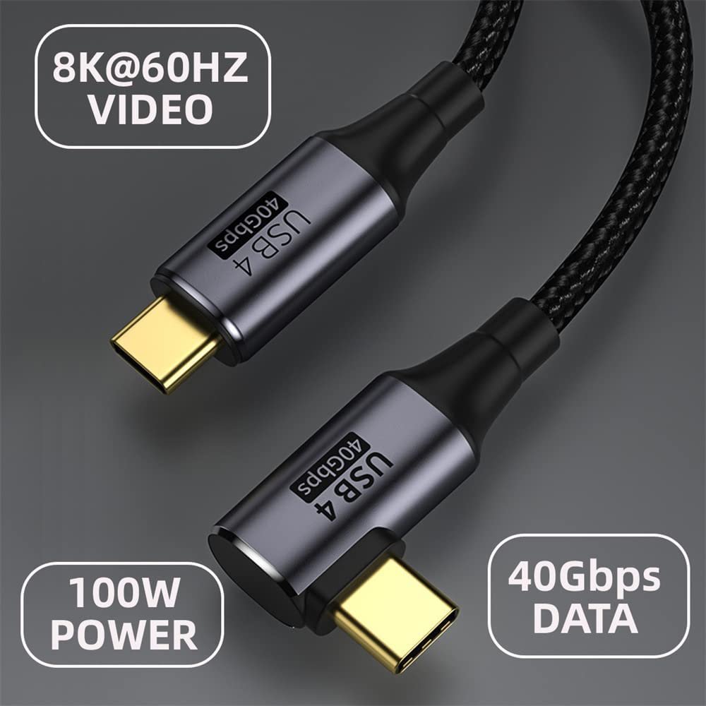 PremiumCord USB4 Gen 3x2 40Gbps 8K 60Hz 240W Thunderbolt 3 kabel 0,3m