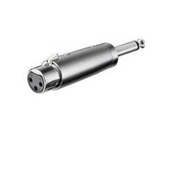 PremiumCord XLR mikrofonní redukce, XLR female - Jack 6,3mm mono male
