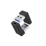 PremiumCord zahnutá 90° redukce USB-C Female na USB3.0 typ A Male