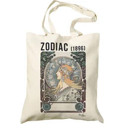 PRESCO Plátěná taška Alfons Mucha - Zodiac
