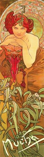 PRESCO Záložka Alfons Mucha – Smaragd