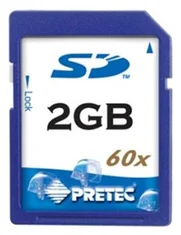 Pretec SecureDigital 2GB 60x PCSD2GB