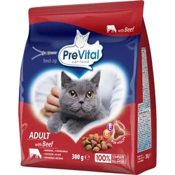 PreVital kočka hovězí 0,3 kg granule pro kočky