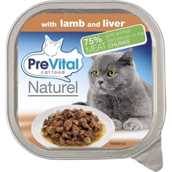 PreVital Naturel jehněčí a játra, vanička 100 g