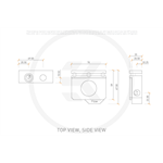 Prietokomer EK Water Blocks Quantum Scalar Bottom-To-Top D-RGB, nikel