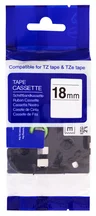 PRINTLINE kompatibilní páska s Brother TZE-S241, 18mm, černý tisk/bílý podklad, extr. adh. PLTB21 - Pásky a štítky