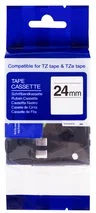 PRINTLINE kompatibilní páska s Brother TZE-S651, 24mm, černý tisk/žlutý podklad, ext. adh. PLTB25 - Pásky a štítky