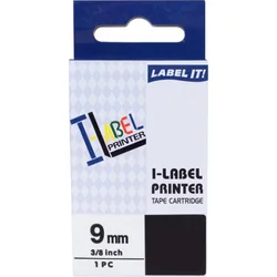 PRINTLINE kompatibilní páska s Casio, XR-9YW1, 9mm, 8m, černý tisk/žlutý podkl.