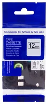 PRINTLINE kompatibilný páska s Brother TZE-132, 12mm, červený tlač/priesvitný podklad PLTB29