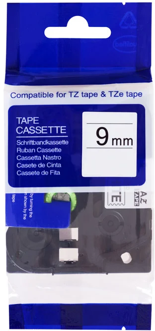 PRINTLINE kompatibilný páska s Brother TZE-721, TZ-721, 9mm, čierna tlač/zelený podklad PLTB17