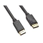 Pripojovací kábel DisplayPort 1.4 M/M, pozlátené konektory, 3 m