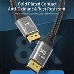 Pripojovací kábel PremiumCord DisplayPort 1.4 32,4 Gbit/s, rozlíšenie 8K, kovové a pozlátené konektory, 7 m