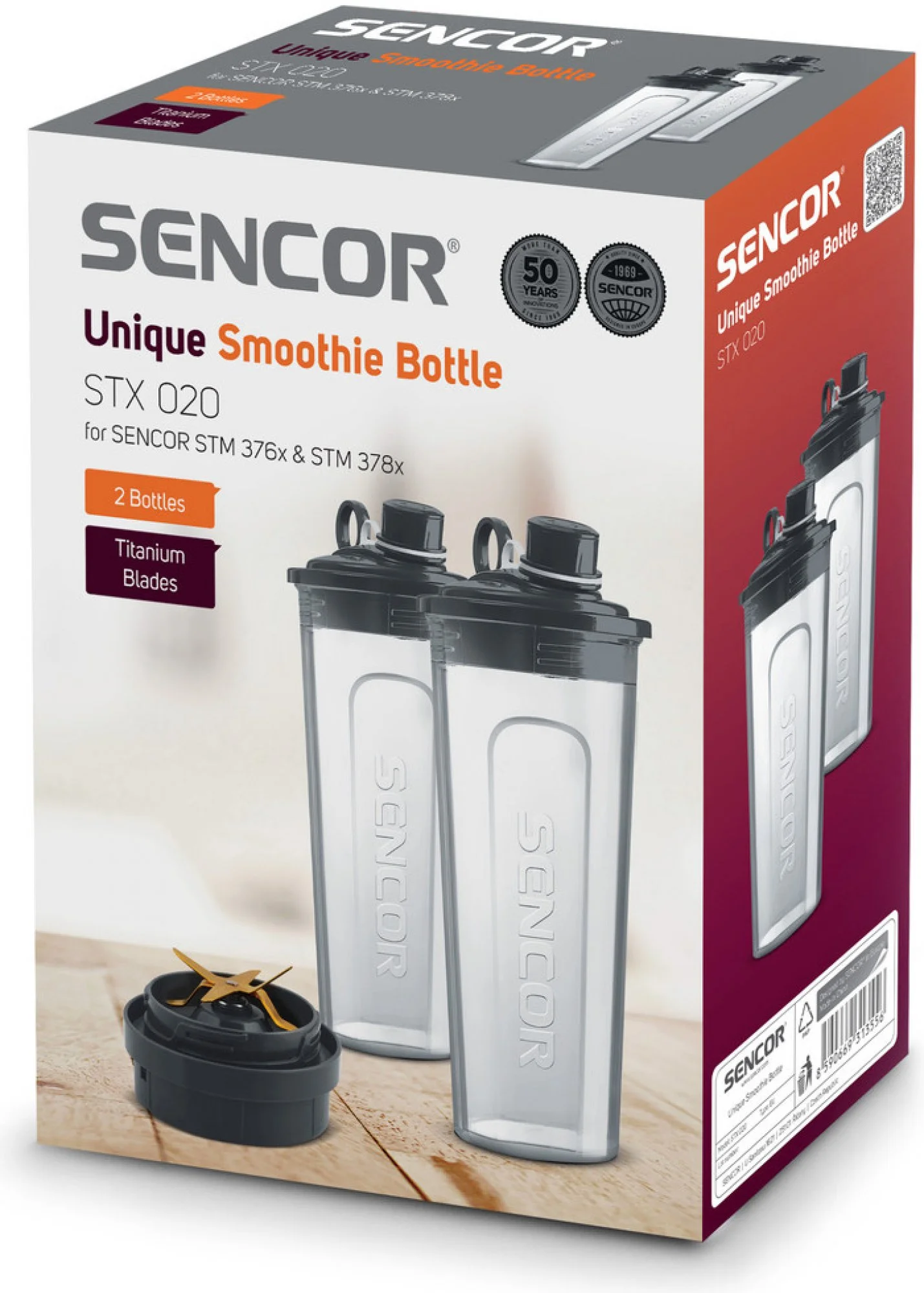 Príslušenstvo k mixérom Sencor STX 020 Fľaša na smoothie, 2 ks