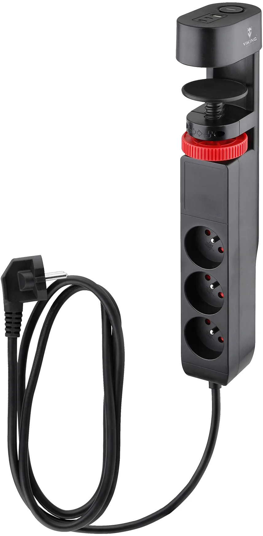 Prodlužovací zásuvka s USB Viking R33S