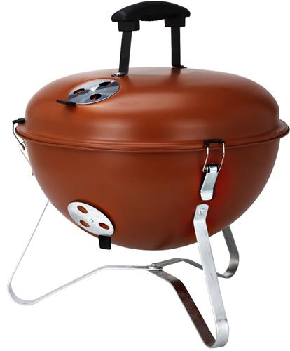 PROGARDEN Prenosný gril na drevené uhlie s vekom 37 cm tehla