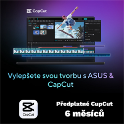 PROMO ASUS CapCut na 6 měsíců