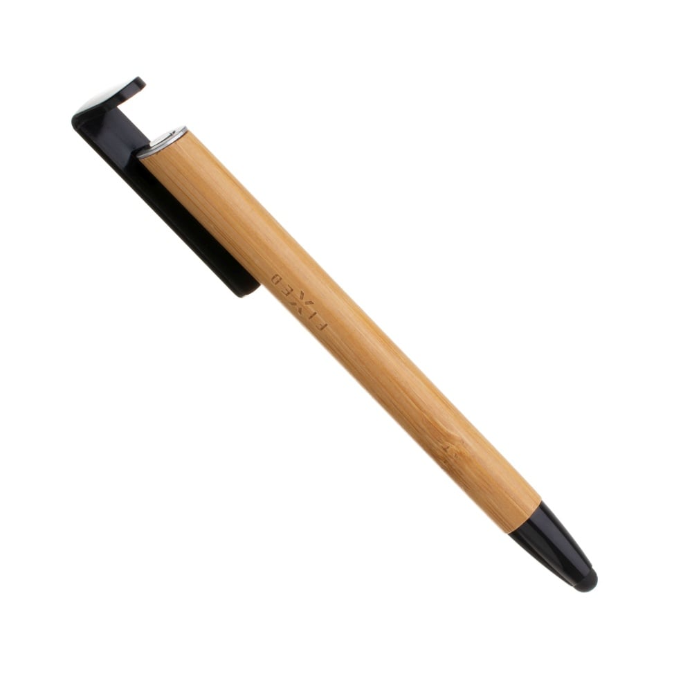 Propiska 3v1 se stylusem a stojánkem FIXED Pen, antibakteriální povrch, bambusové tělo