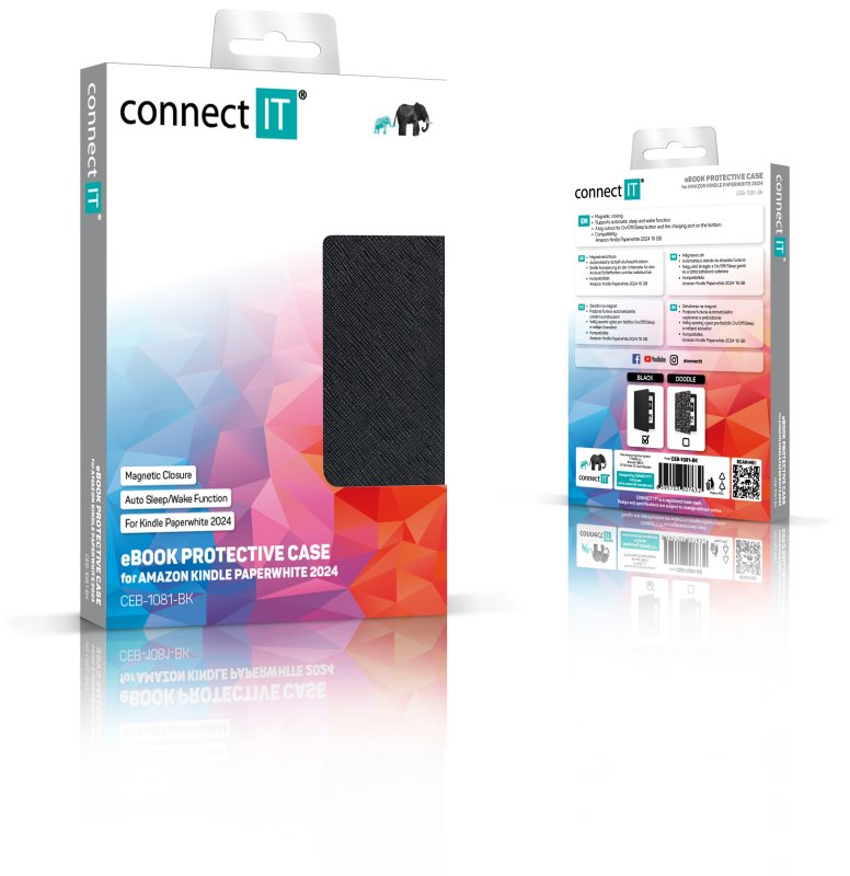 Puzdro CONNECT IT pre Amazon Kindle Paperwhite 2024 BLACK