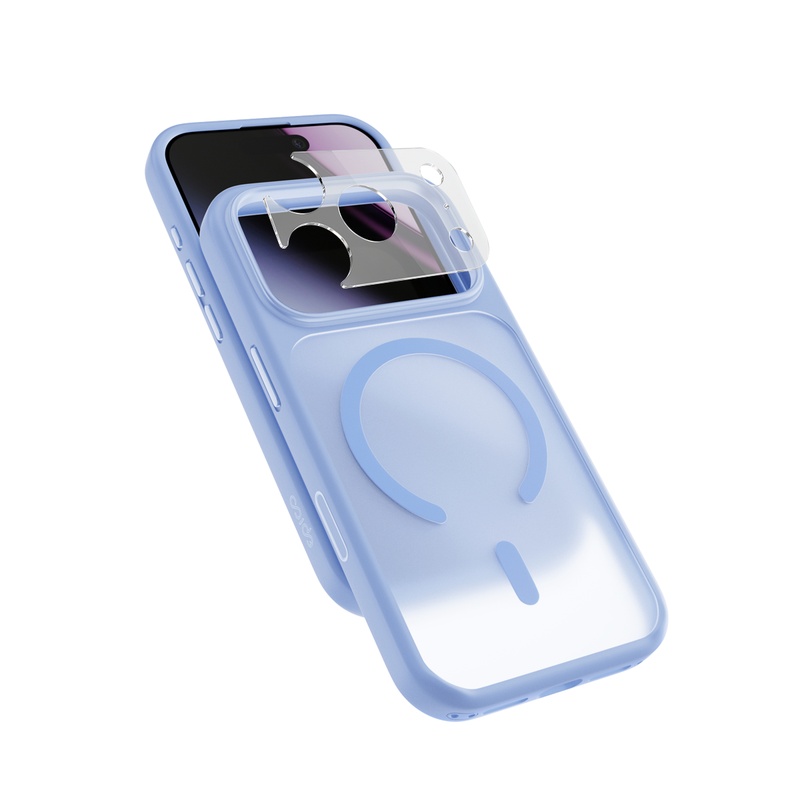 Puzdro Epico HeroMatte Pro Mag+ pre iPhone 17 Pro/18 Pro, kompatibilné s Qi2 a MagSafe – svetlo modré