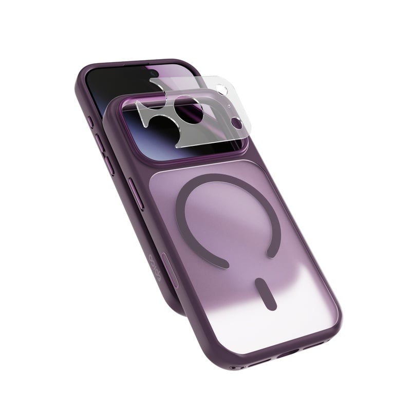 Puzdro Epico HeroMatte Pro Mag+ pre iPhone 17 Pro/18 Pro, kompatibilné s Qi2 a MagSafe – tmavo fialová