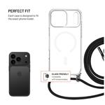 Puzdro FIXED MagPure na krk s čiernou šnúrkou pre Apple iPhone 17 Pro Max