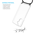 Puzdro FIXED Pure Neck s čiernou šnúrkou pre Samsung Galaxy A26 5G