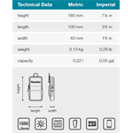 Puzdro na mobilný telefón MAKITA 90x40x165mm