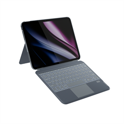 Puzdro s podsvietenou klávesnicou Epico pre Apple iPad Pro 11" (M4) - ČIERNE - sivé