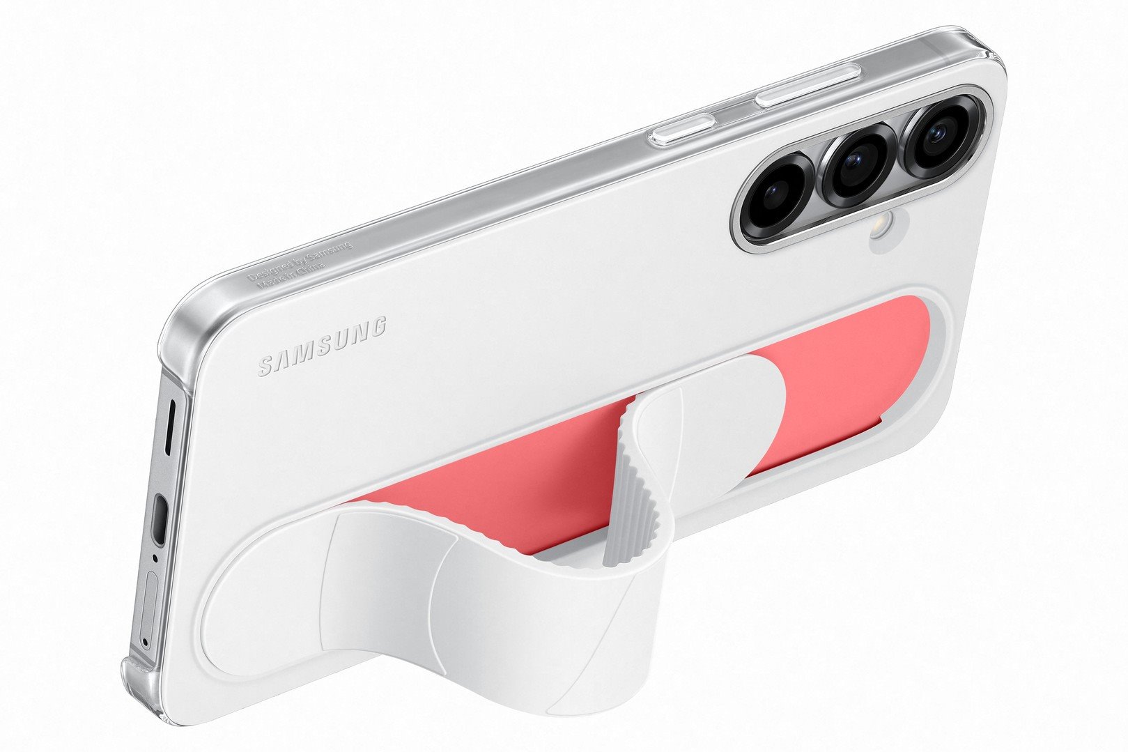 Puzdro Samsung Standing Grip Galaxy S25+ biele