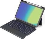 Puzdro Spello s podsvietenou klávesnicou | Samsung Tab A9+ 11” | CZ | čierna | integrovaný stojan a slot na stylus